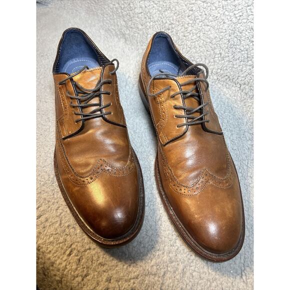 Aston Grey Collection Lovorwen Brown Wingtip Oxfords 11.5 - Picture 4 of 16